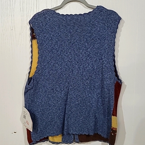 Vintage Koret City Blues Zip Front Vest NWT Size Large - Picture 5 of 8